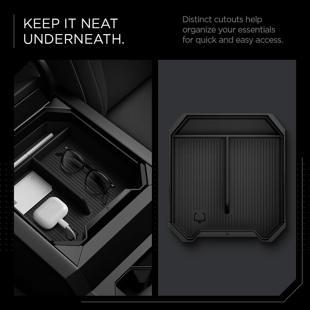 Spigen cable cutout detail guiding charging cords neatly and preventing tangles