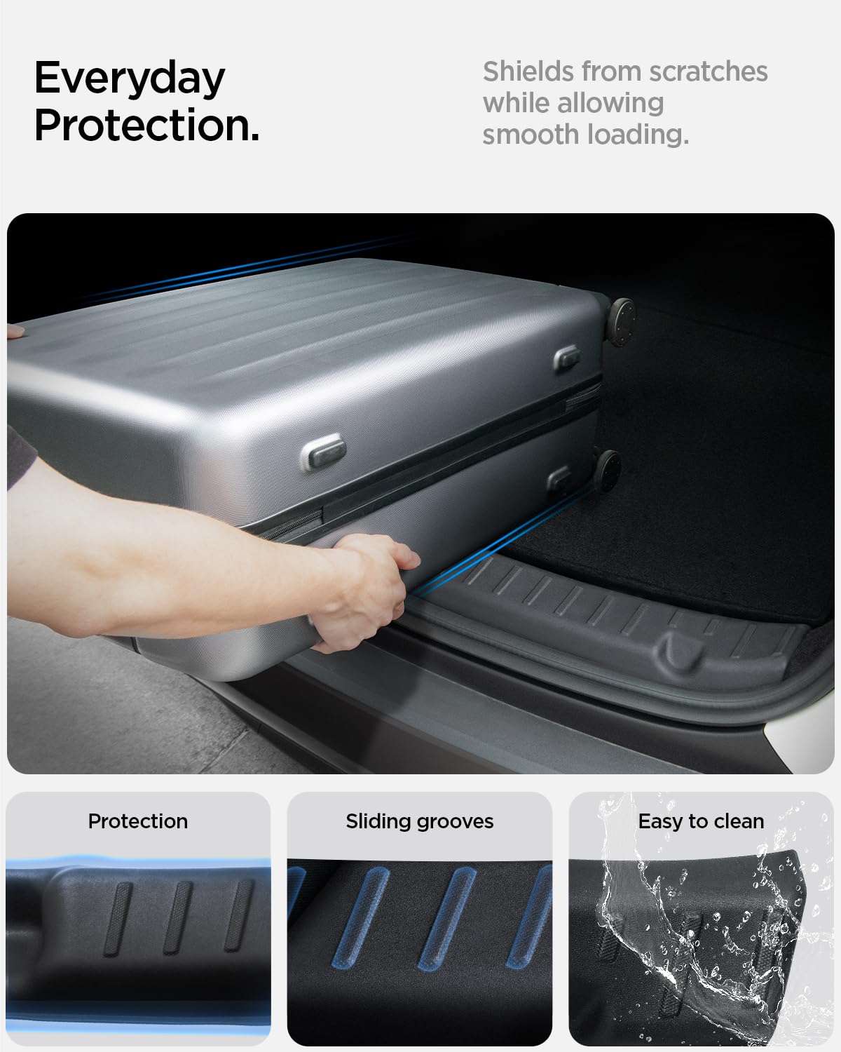 Spigen product packaging and instruction sheet showing easy install steps