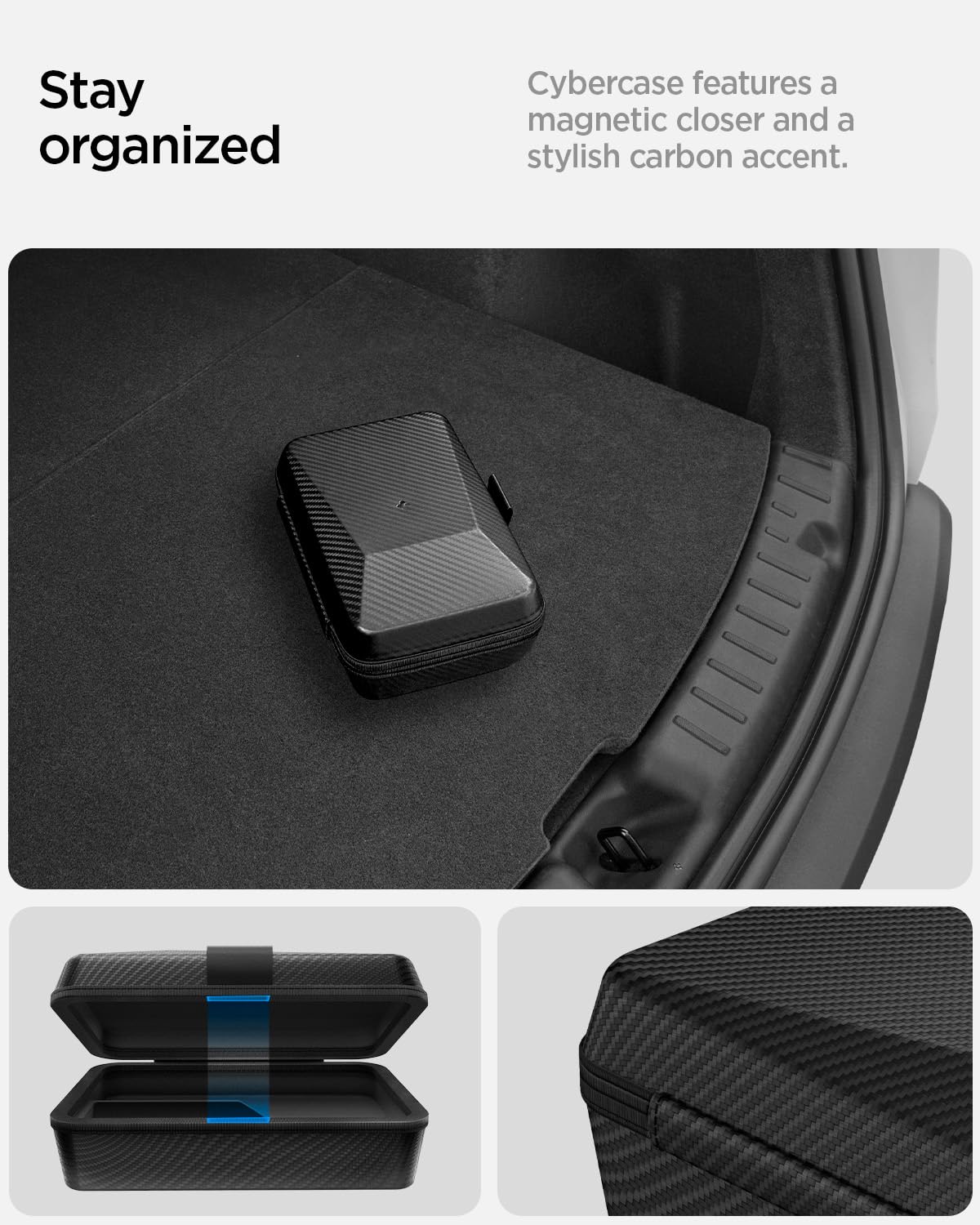 Spigen kit held in hand to show compact size and portability