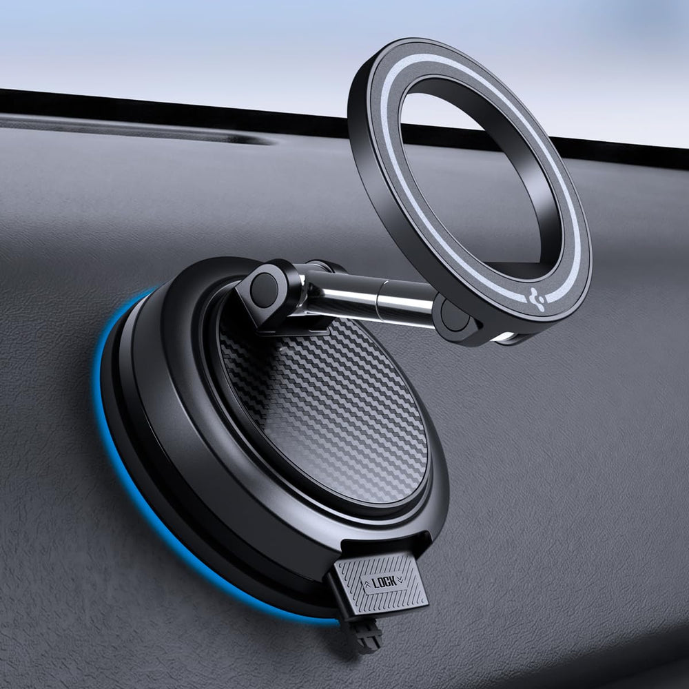 Spigen STIK front view mounted on dashboard showing stable hold