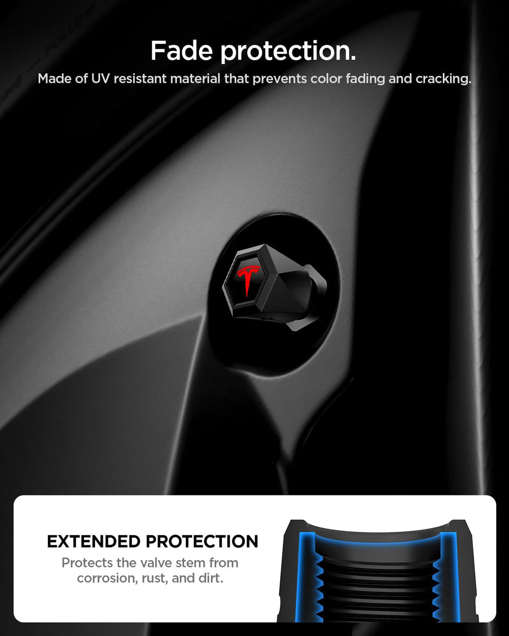 Spigen cap magnet attached to wheel lug for convenient hands-free placement