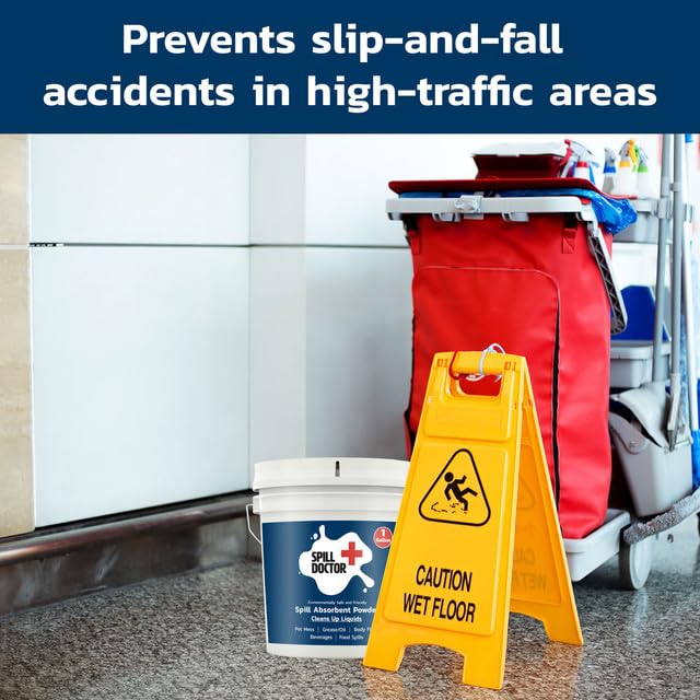 Spill Doctor placed in garage lifestyle scene showing ready-to-use accessibility benefit