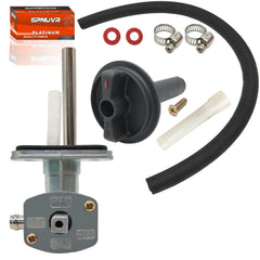 SPNUVR petcock with included hose and clamps ready for quick install