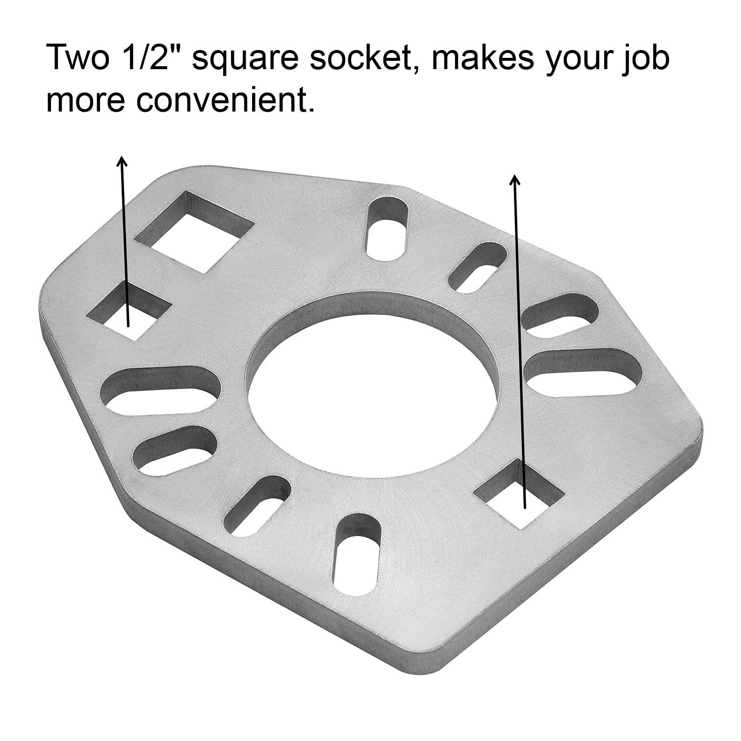 Sporthfish wrench engaged on a differential flange demonstrating use