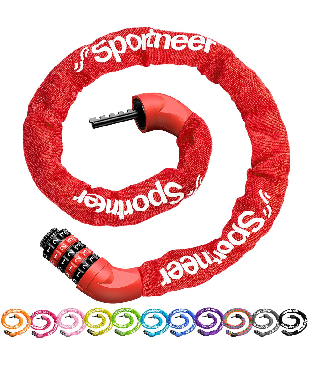 Sportneer front packaging showing lock and colorful dials for quick recognition