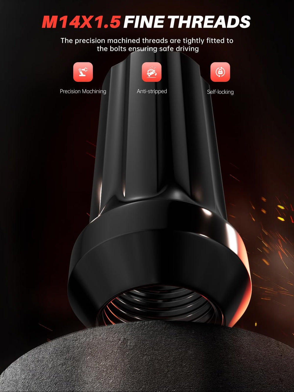 Sposuit closed-end nut profile highlighting one-piece strength and corrosion resistance