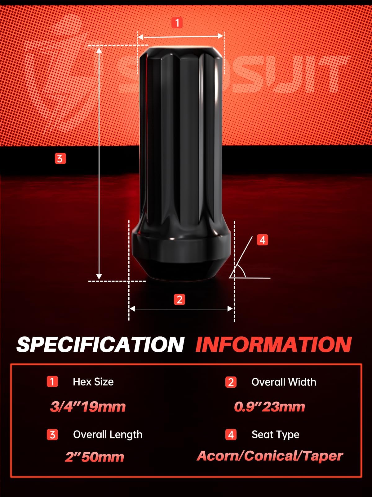 Sposuit close-up of nut threads showing precise machining and secure fit benefit