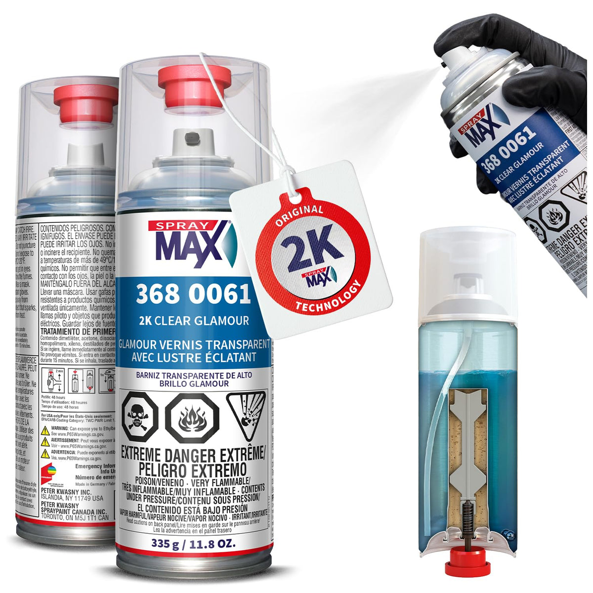 SprayMax front can 11.8 oz showing product branding and benefit of professional finish