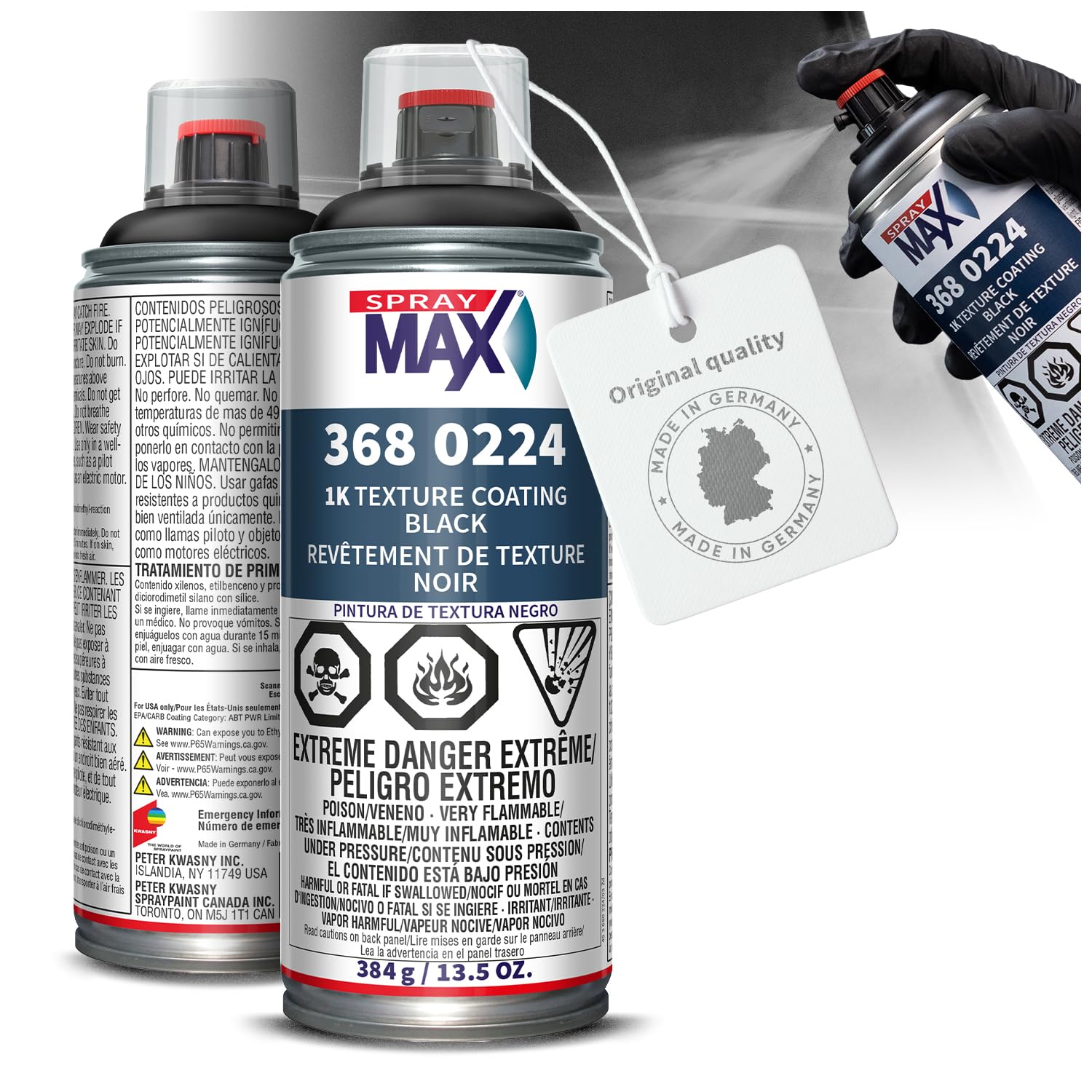 SprayMax front can label showing product and professional finish