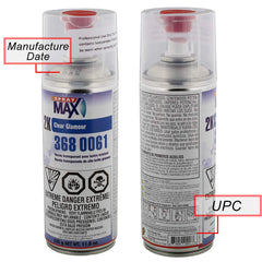 SprayMax clearcoat on car panel showing high gloss finish benefit: professional glossy appearance