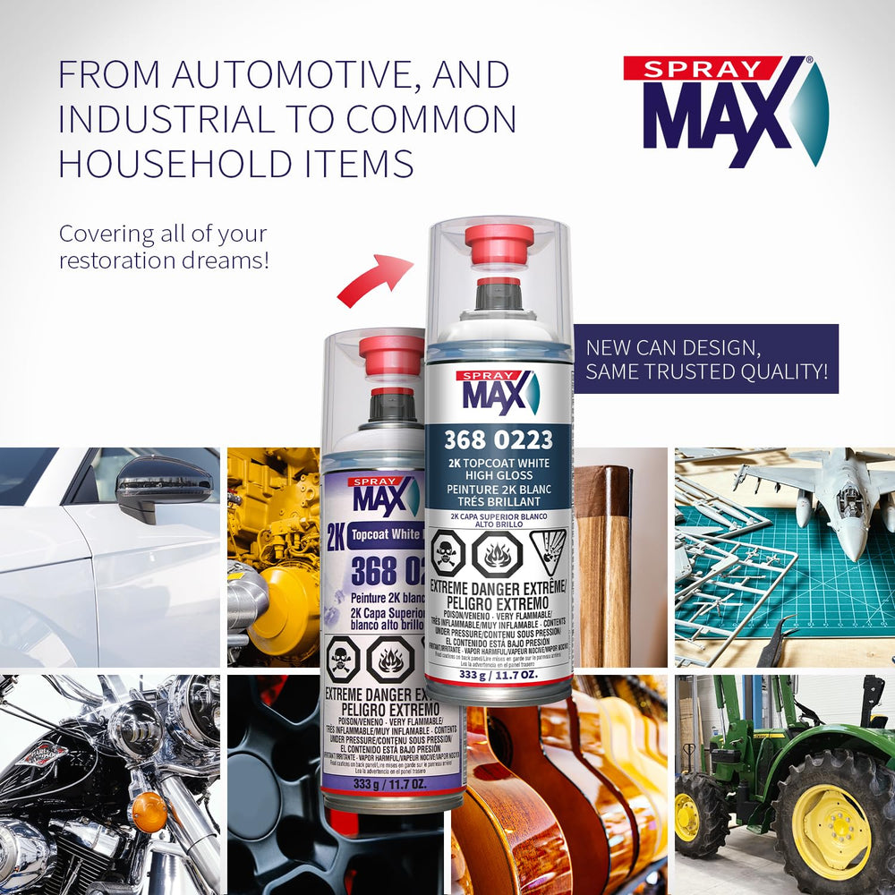 SprayMax product label with technical data visible for informed selection and safety benefit