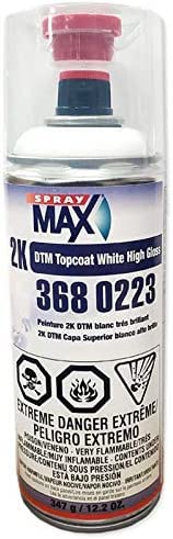 SprayMax being sprayed on a car panel illustrating easy aerosol application and professional finish benefit