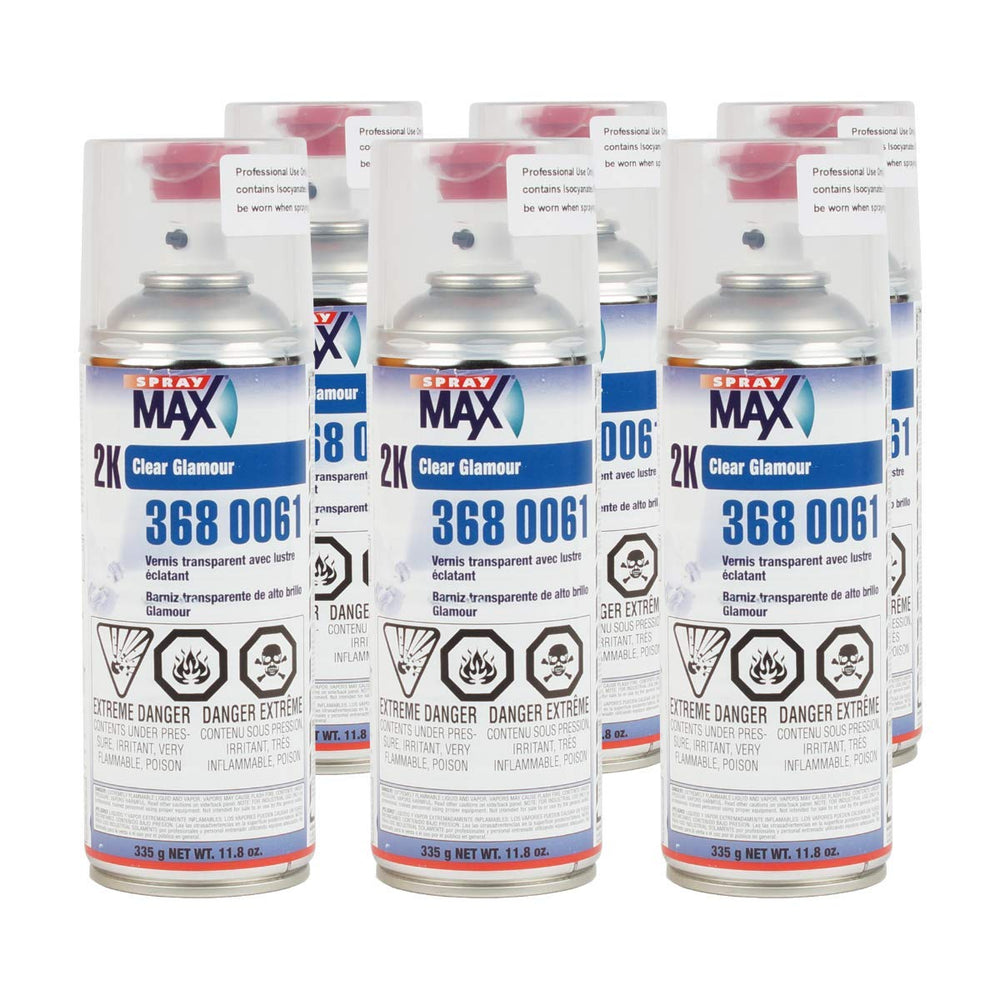 SprayMax can front view showing product branding and glossy finish benefit