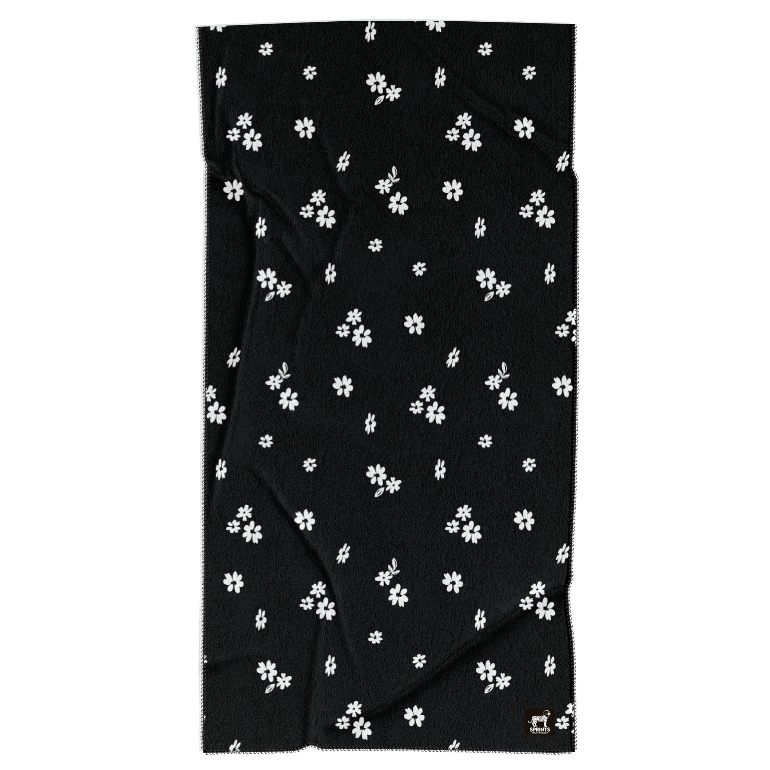 Sprints towel on car seat protecting upholstery from sweat and dirt