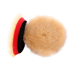SPTA front view of 3-inch wool pad showing fit and contours, aiding secure polishing