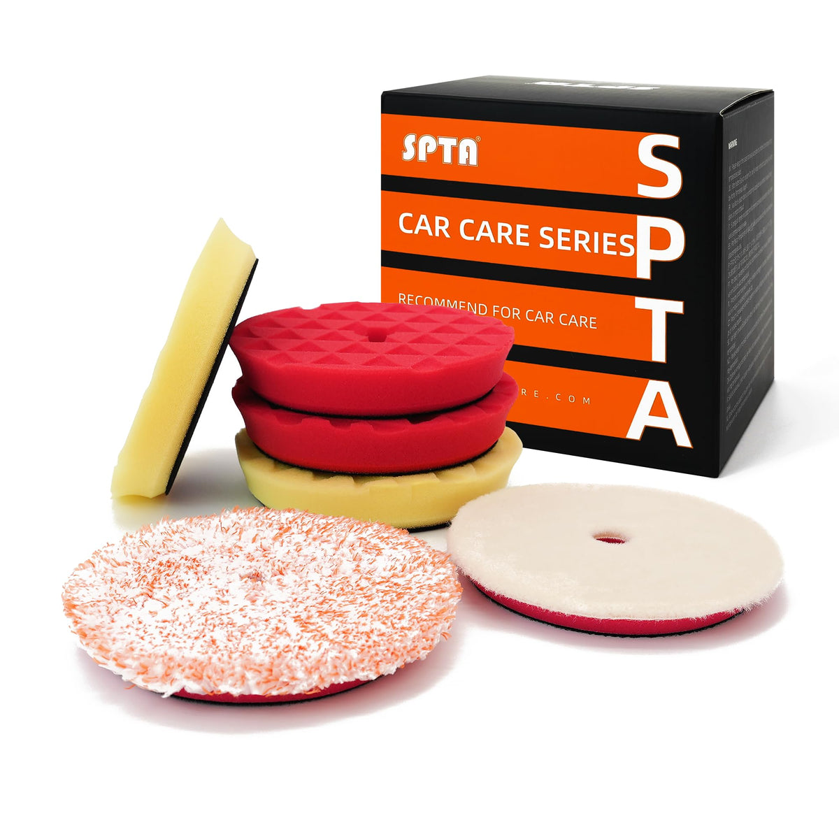 SPTA front packaging showing full 6-piece pad set and benefits