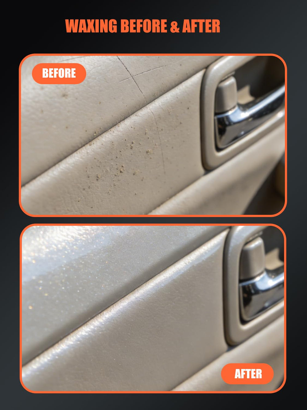 SPTA applicator applying tire dressing for even shine and reduced waste