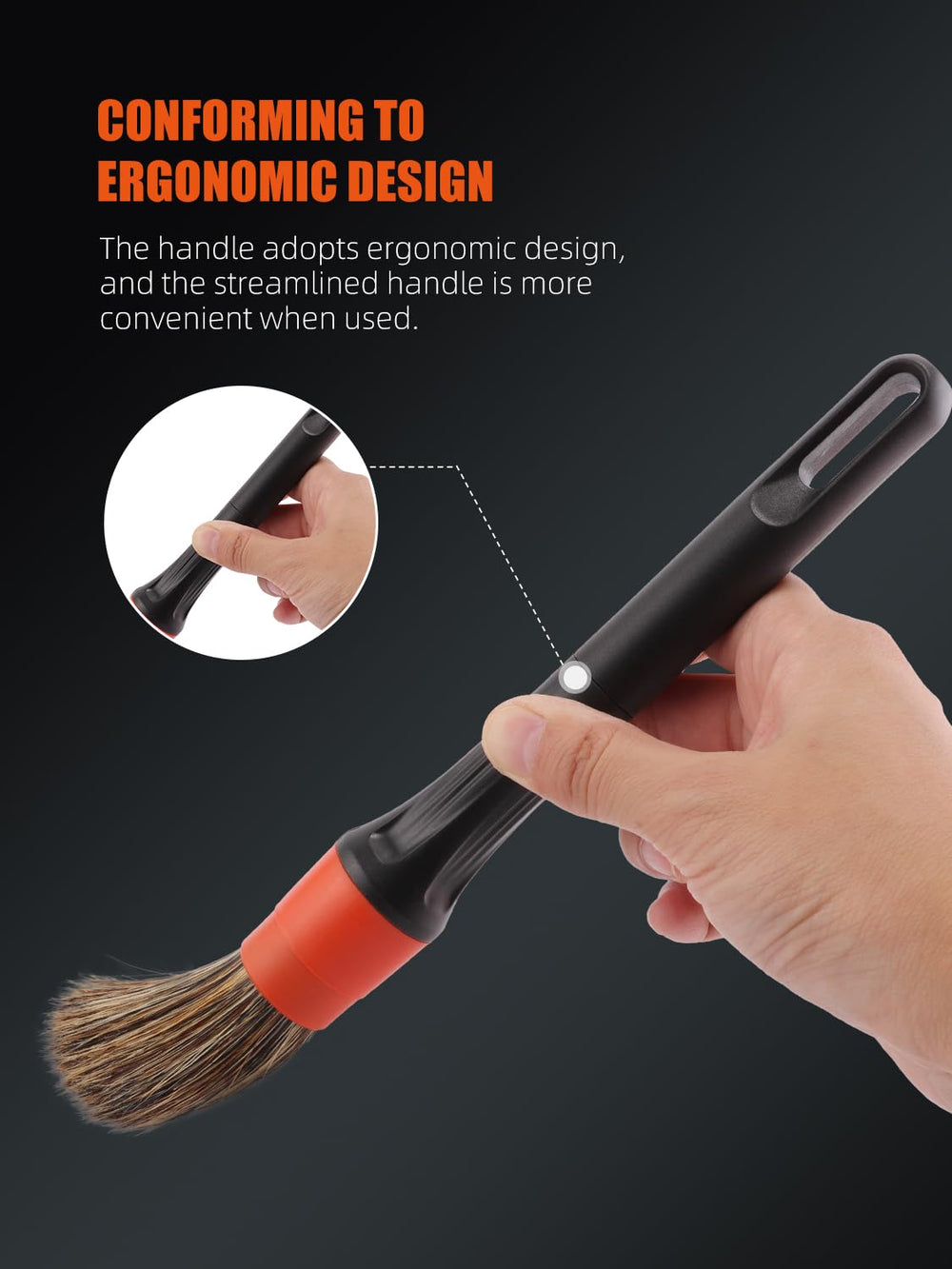 SPTA brush on drill cleaning vent for faster dust removal