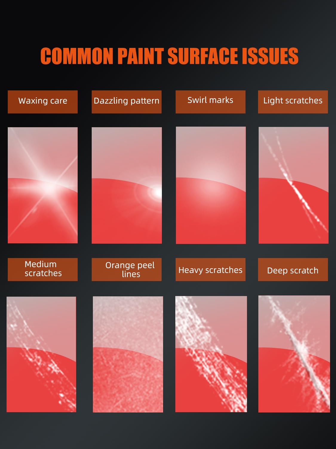 SPTA detailing kit layout showing included pads and tools for complete correction