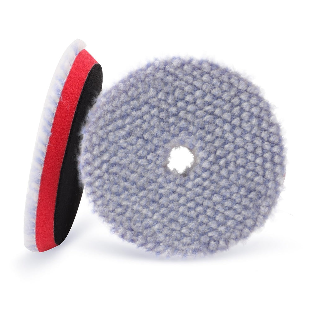SPTA 5 inch wool pad front view showing durable construction and fast cutting