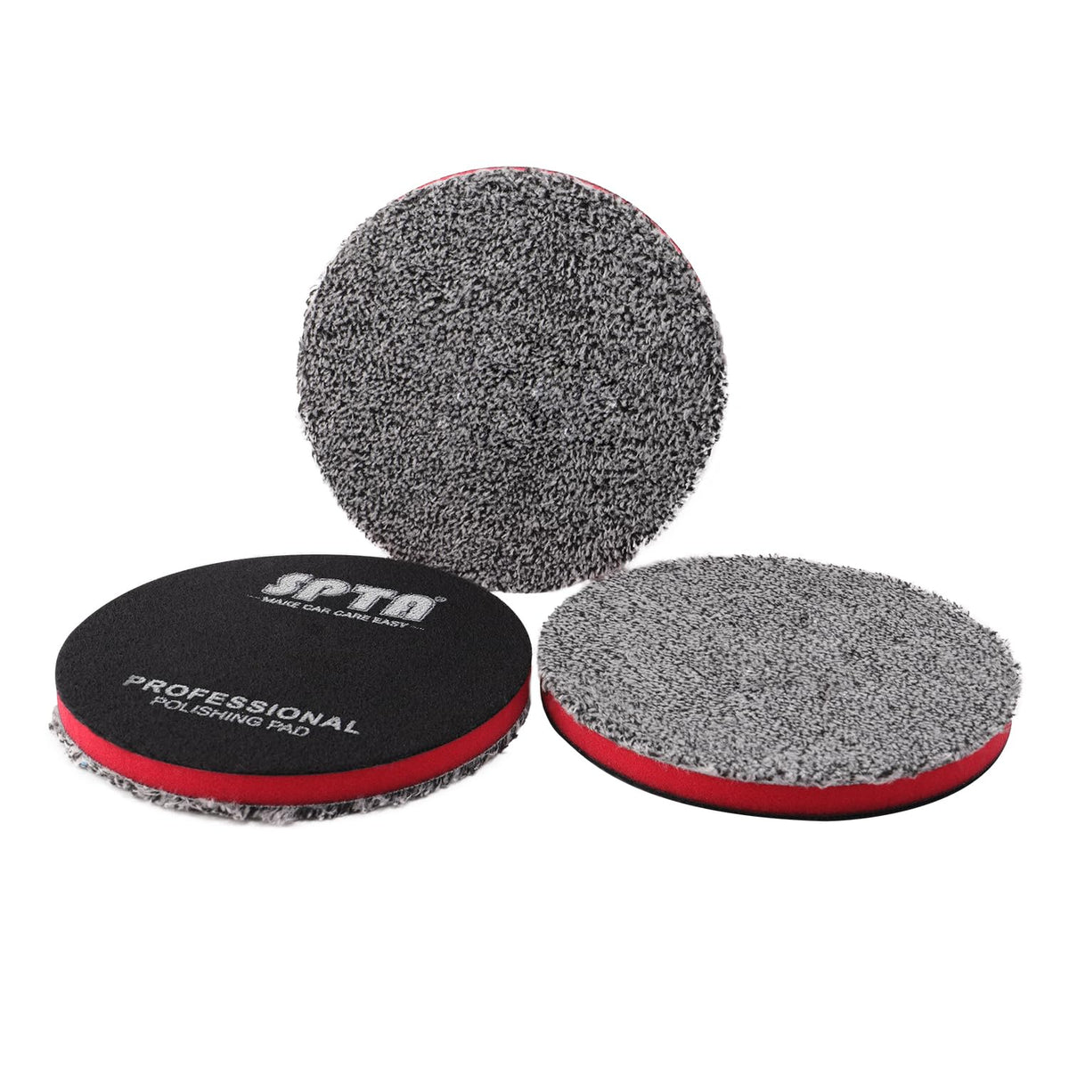 SPTA front view of 3-pack pads showing compact pack and value benefit