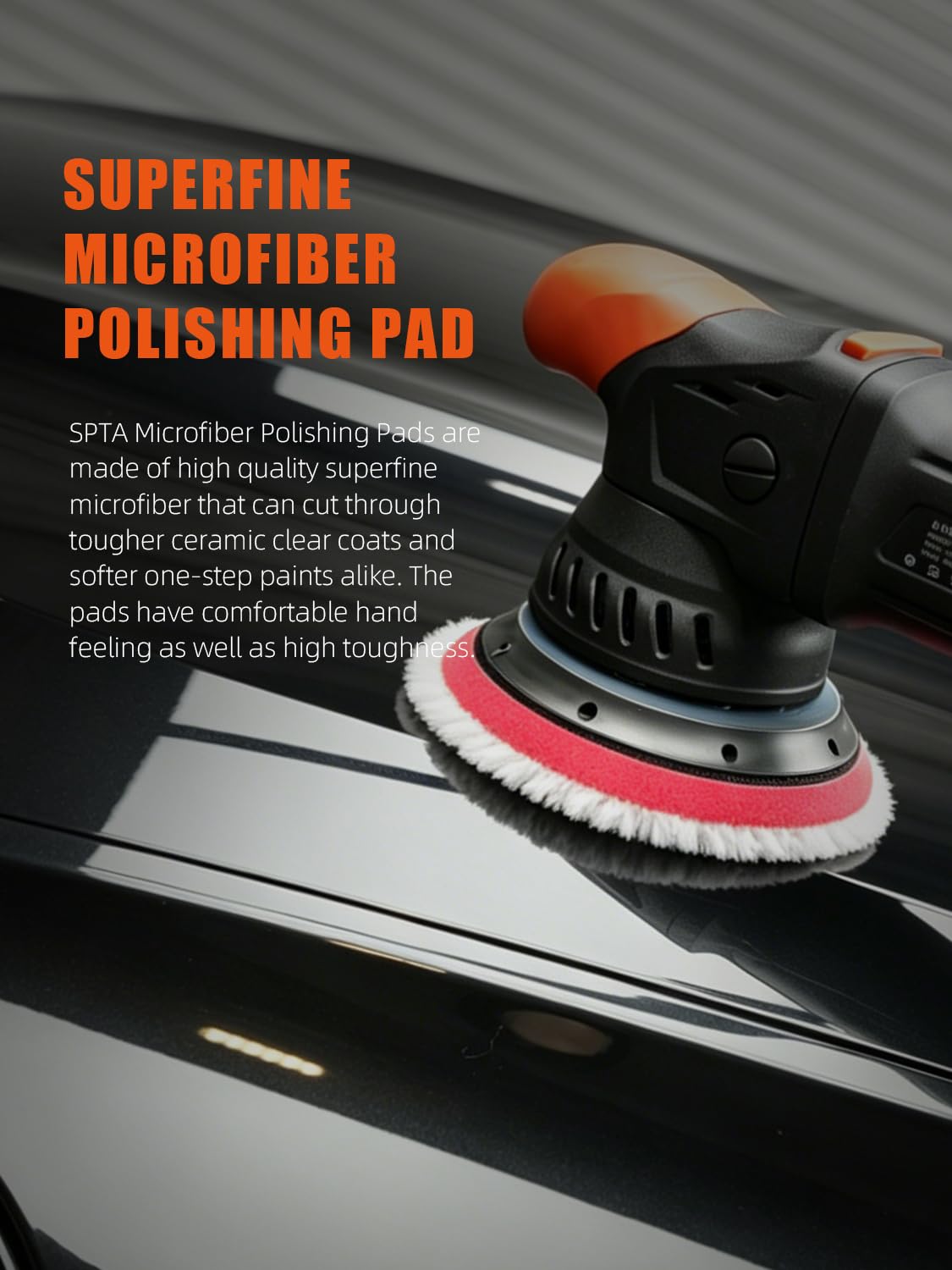 SPTA in-use with dual-action polisher demonstrating safer paint correction