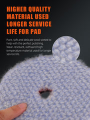 SPTA pad mounted on polisher demonstrating fast defect removal benefit