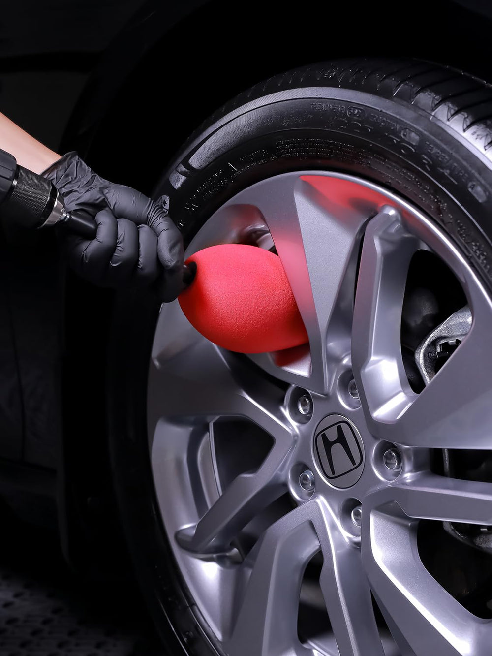 SPTA used in a garage vehicle detailing scene for professional finish
