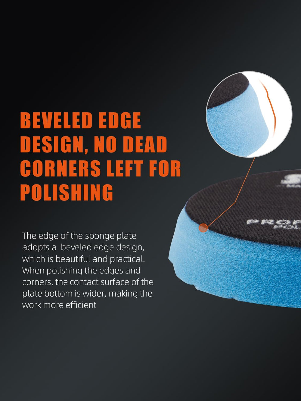 SPTA microfiber buffing disc close-up showing smooth finish application