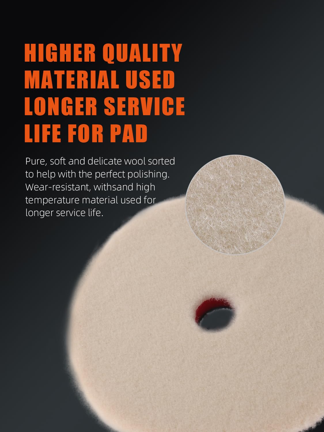 SPTA microfiber finishing pad detail emphasizing mirror-like final shine