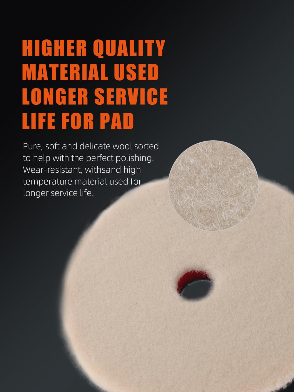 SPTA microfiber finishing pad detail emphasizing mirror-like final shine