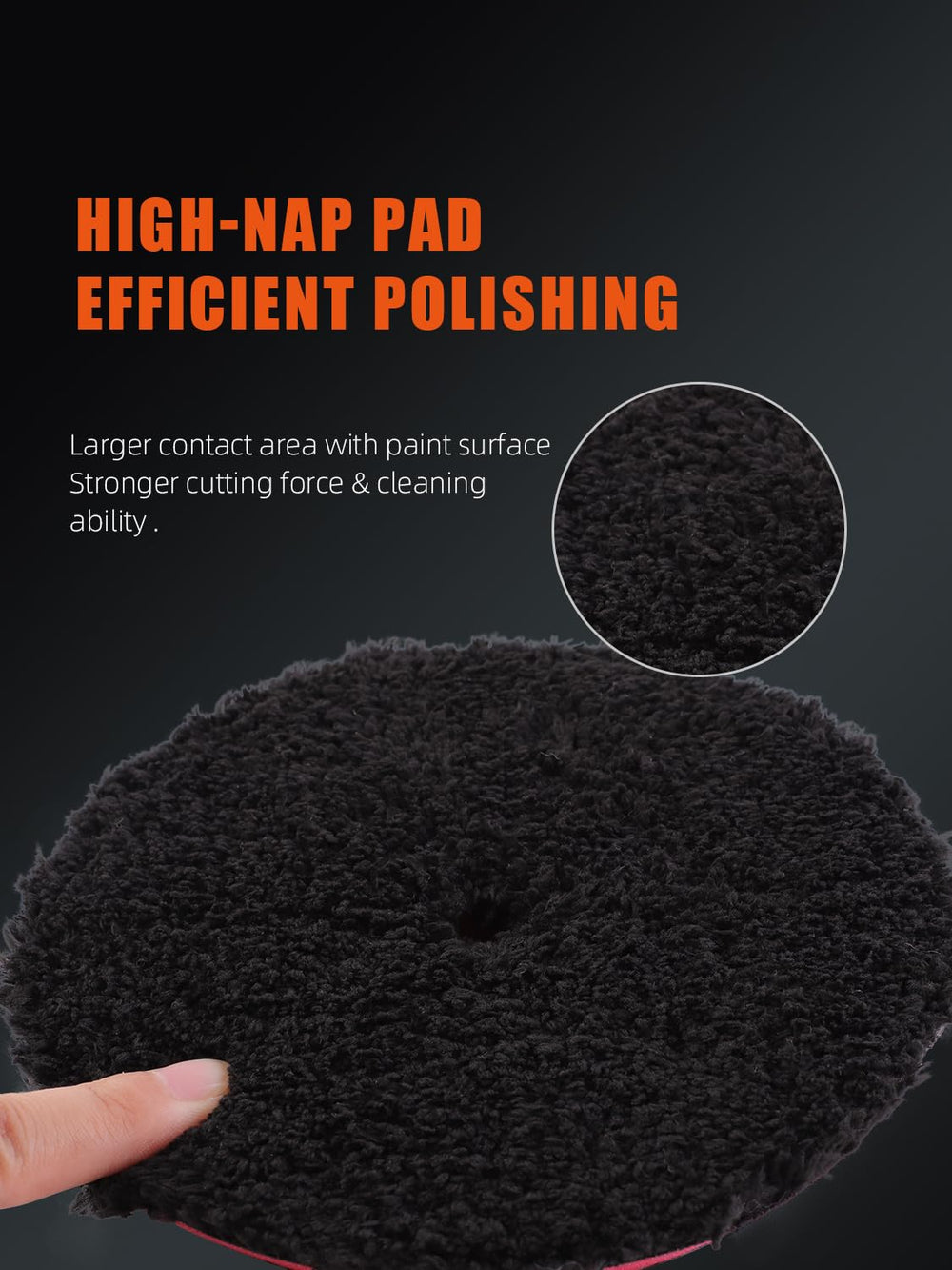 SPTA pad back showing hook-and-loop backing for fast secure attachment