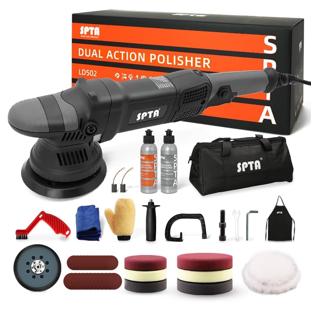 SPTA polisher front view showing controls and power for confident polishing