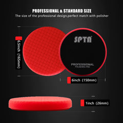 SPTA Red T10 close foam texture highlighting soft high-density finish
