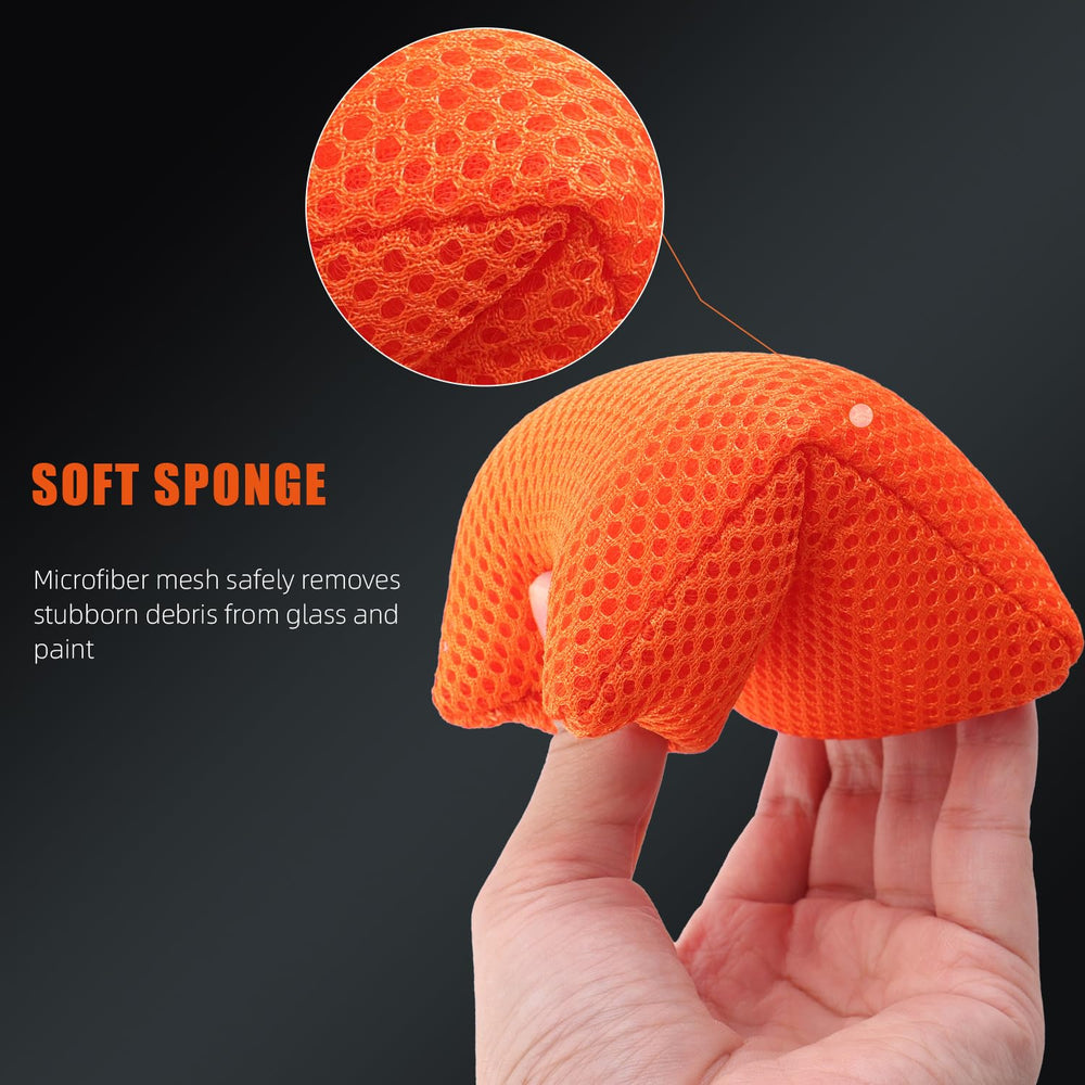 SPTA hand holding sponge to show compact size and easy handling