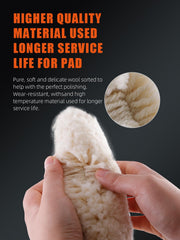 SPTA close-up of natural wool fibers for aggressive cutting efficiency