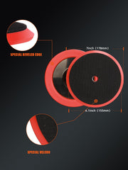 SPTA hook-and-loop backing on pad for quick secure attachment