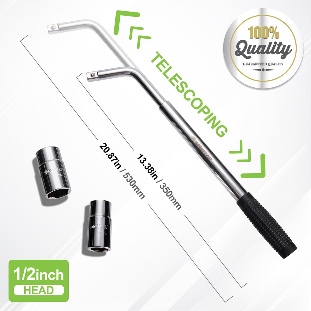 Spurtar close-up of chrome vanadium double-ended sockets for fit accuracy
