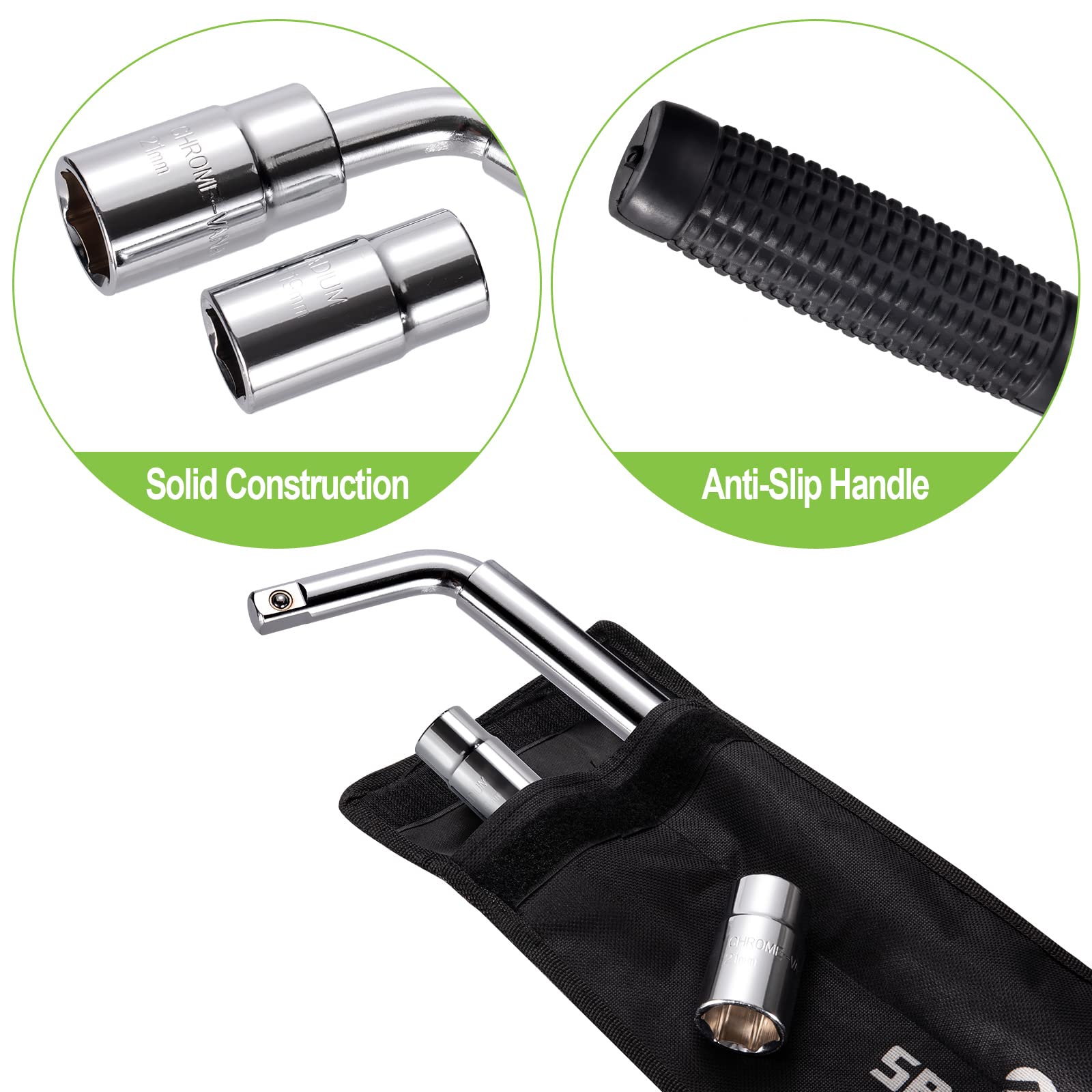 Spurtar non-slip rubber handle texture for secure comfortable grip