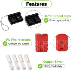 Spurtar wired 1/0 AWG connection with crimped pin delivering high-current performance