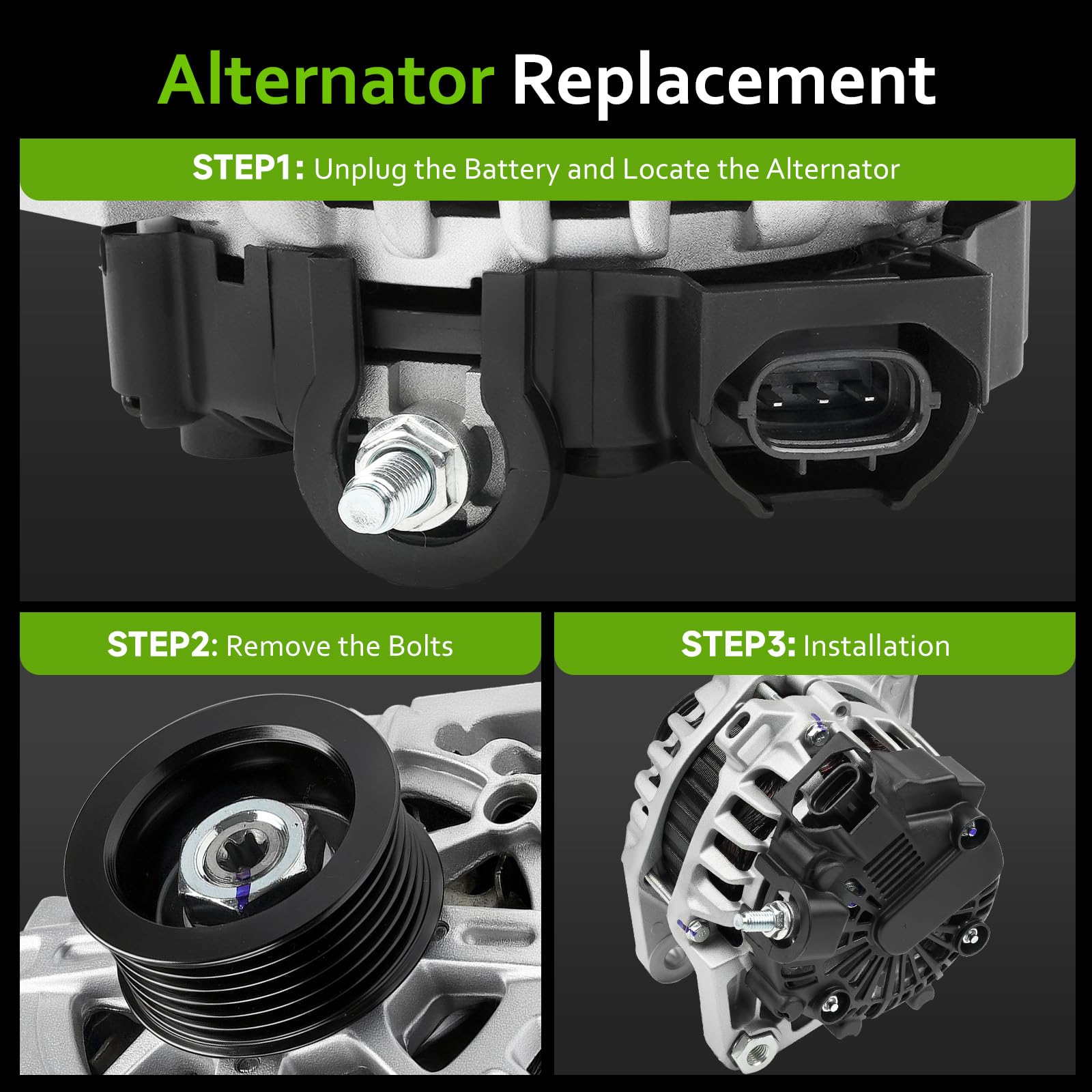 srosant alternator on test bench illustrating quality testing assurance