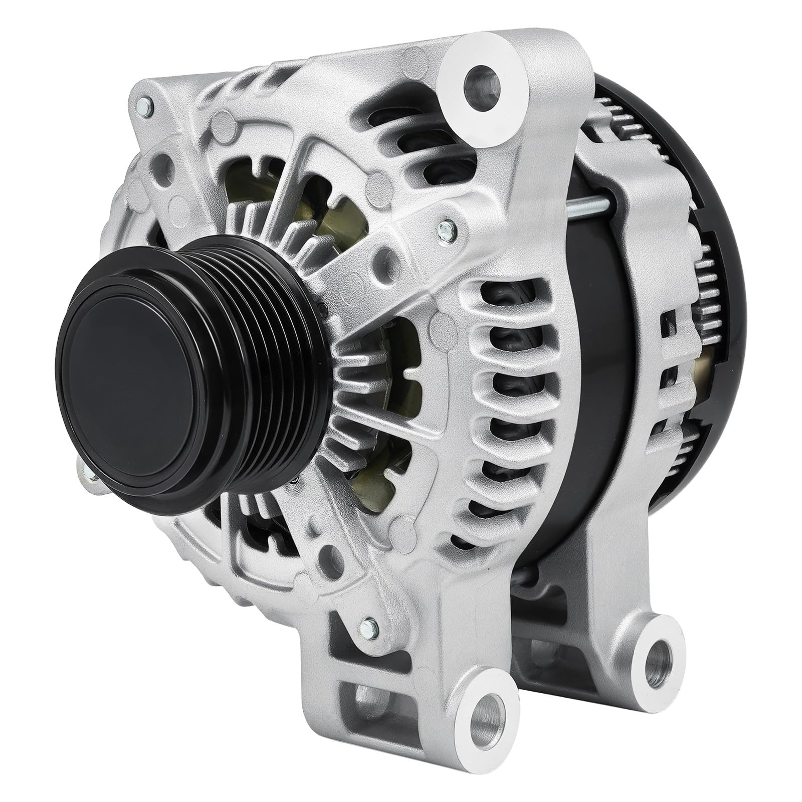 srosant front view alternator showing clean casting and label for accurate fit