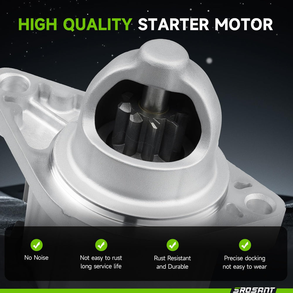 srosant starter installed in engine bay demonstrating direct replacement ease