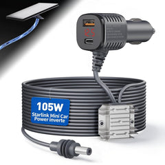 Srotime adapter front view showing ports and compact design for reliable power