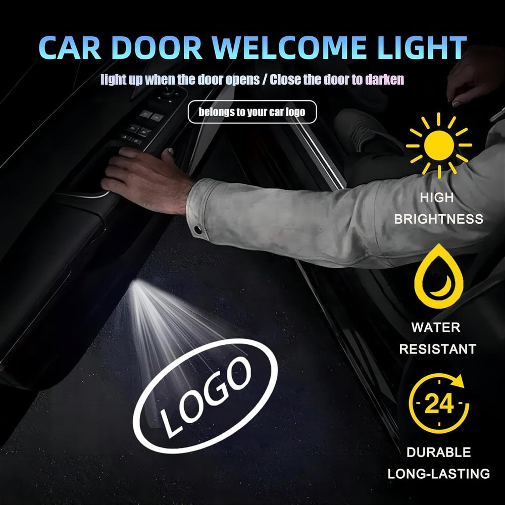 SSBOX driver side door projection in lifestyle scene improving curb appeal