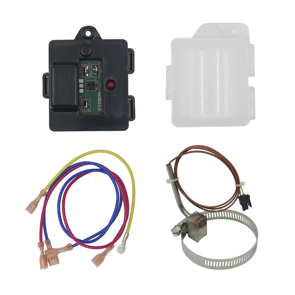SsllZdq front view of temp monitor control kit showing plug-in ease and safety