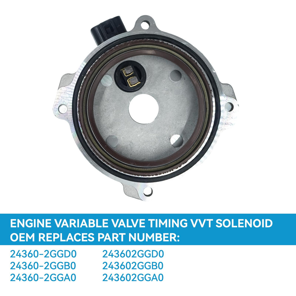 SsllZdq VVT solenoid installed on engine illustrating direct-fit and quick swap advantage