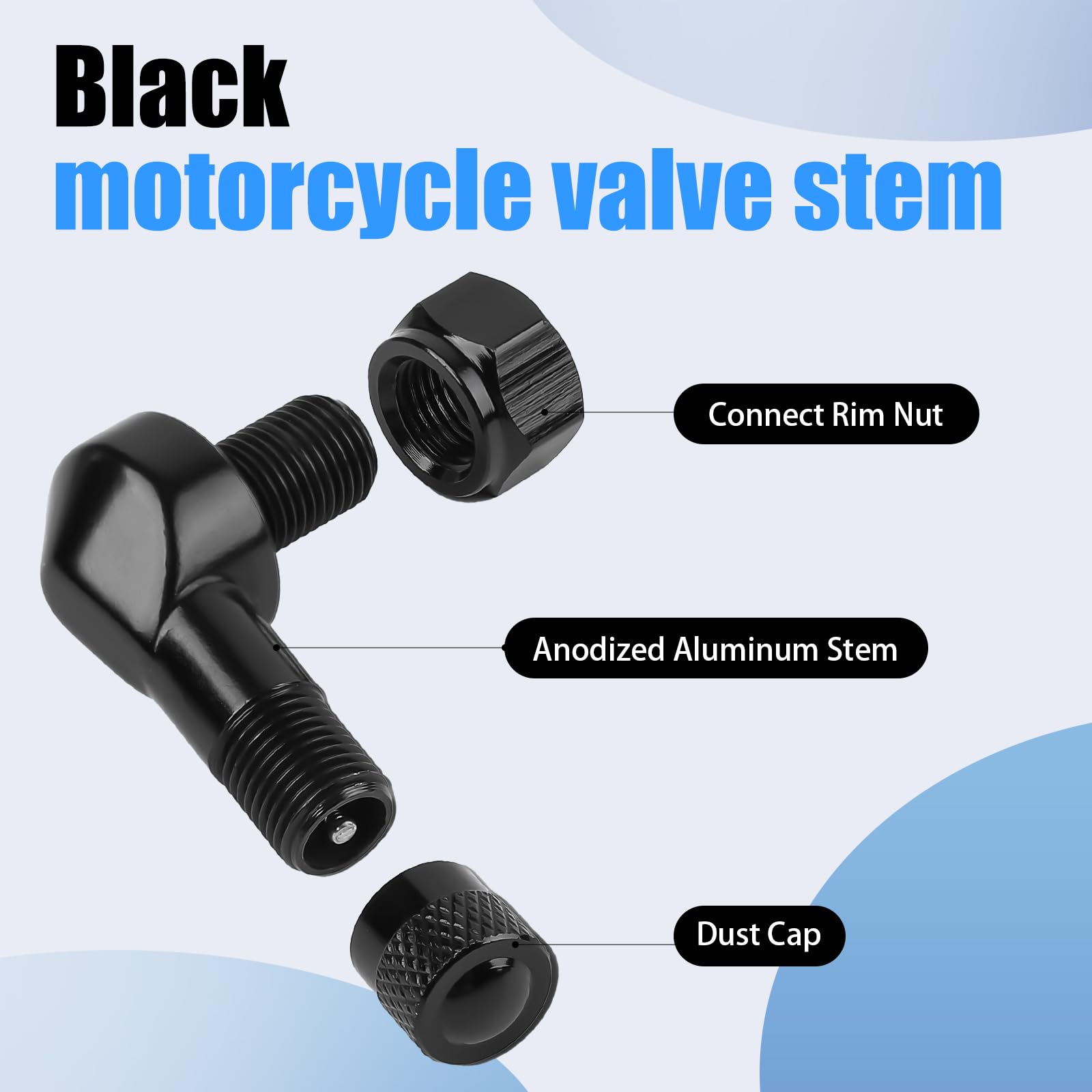 ST shengtuo 90-degree valve head detail, shows easier inflation access