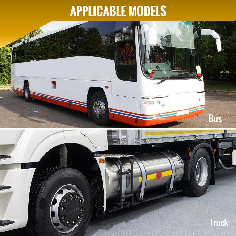 ST shengtuo valve stems in a fleet maintenance setting showing bulk spares for quick roadside replacements
