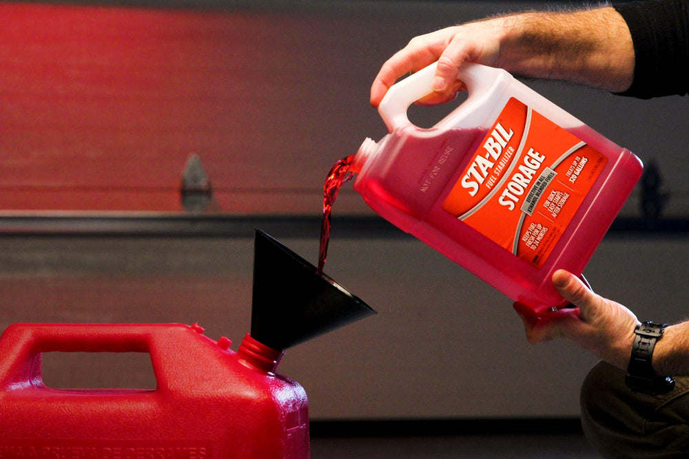 STA-BIL used with a marine fuel can to protect boat engines from corrosion